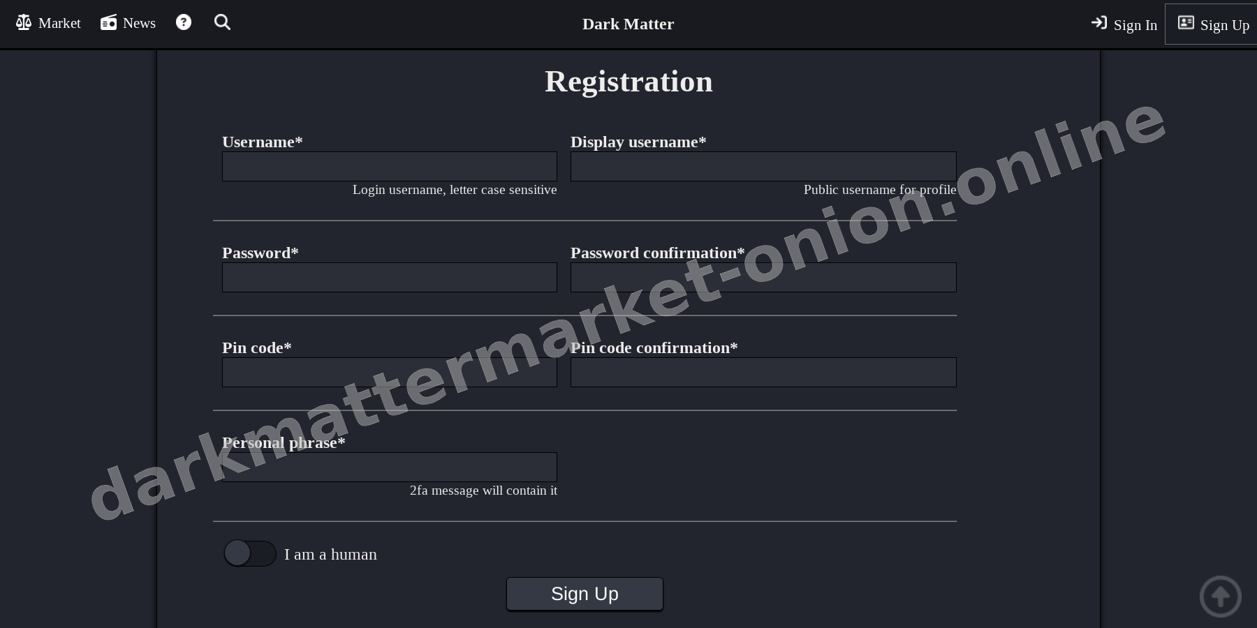 Account Registration Page